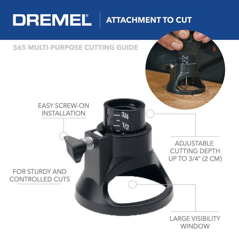 
Kit de herramienta rotativa con cable Dremel Serie 4000 de 1.6 Amp y velocidad variable con 34 accesorios, 4 aditamentos y estuche de transporte - 4000-4/34