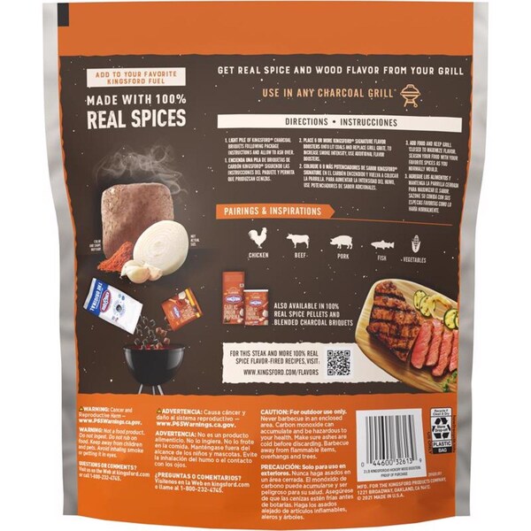 Kingsford Kingsford Signature Flavors All Natural Garlic Onion Paprika Charcoal Briquettes 2 lb - 32613