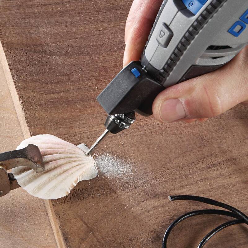 Kit de herramienta rotativa con cable Dremel 4300 Series 1.8 Amp de velocidad variable con accesorios de lijado y molienda EZ Lock de 18 piezas - 4300540+EZ72701