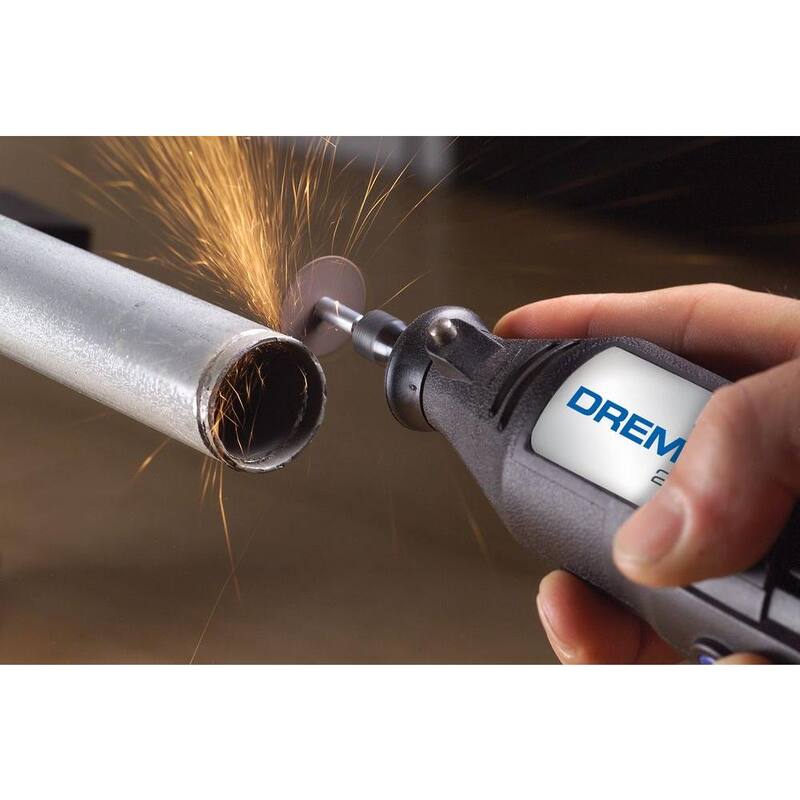 Serie 200 de Dremel 1.15A Kit de herramienta rotativa con cable de doble velocidad con 15 accesorios, 1 accesorio + 31 piezas de kit de accesorios para lijado y molienda rotativa - 200-1/25+727-01