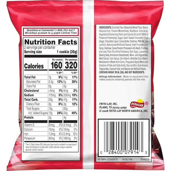 Grandmas 2.50 oz. Fudge Choc Brown Bc, PK60 - 10310