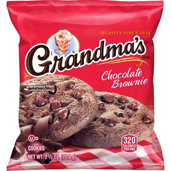 Grandmas 2.50 oz. Fudge Choc Brown Bc, PK60 - 10310