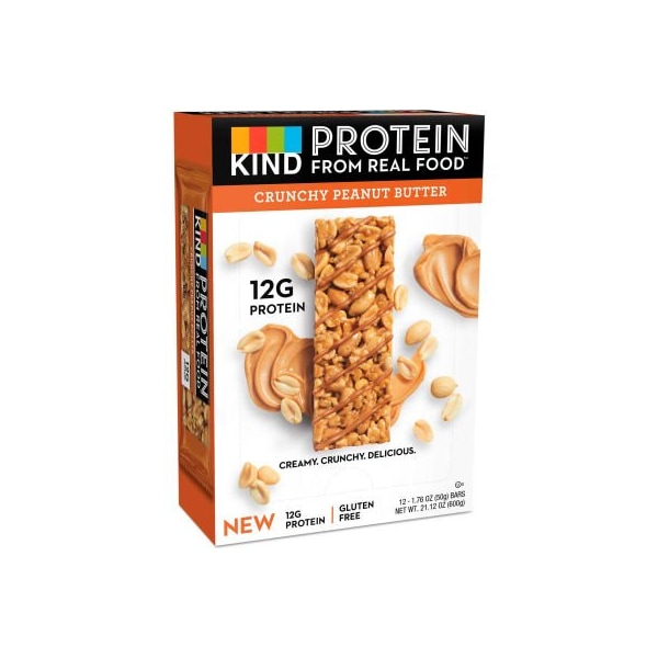 Kind KIND Protein Bars, Crunchy Peanut Butter, 1.76 oz., 12/Box - 26026