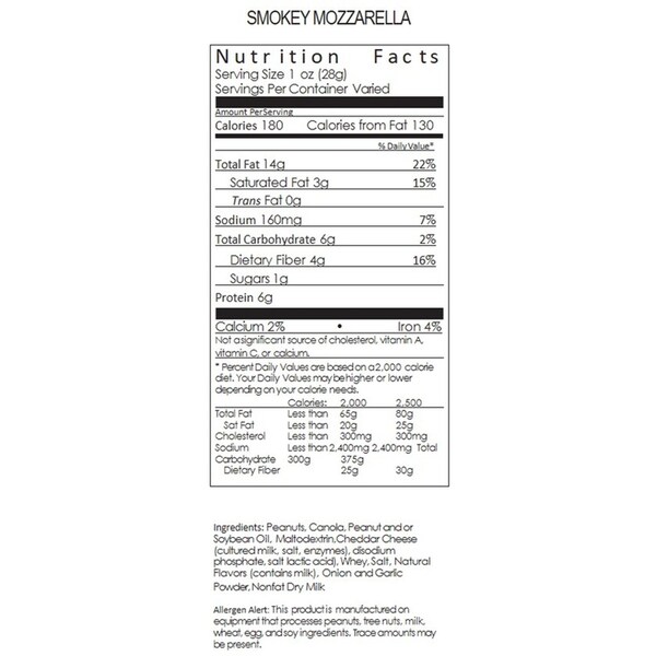 The Carolina Nut Co Carolina Nut Co. Smokey Mozzarella Peanuts 12 oz Can - 11012