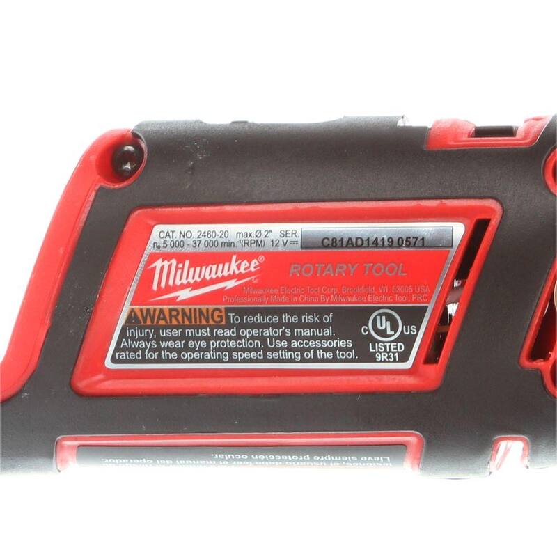 Herramienta rotativa inalámbrica Milwaukee M12 12V de iones de litio con batería compacta M12 de 2.0 Ah (paquete de 2) kit inicial y cargador - 2460-20-48-59-2420P