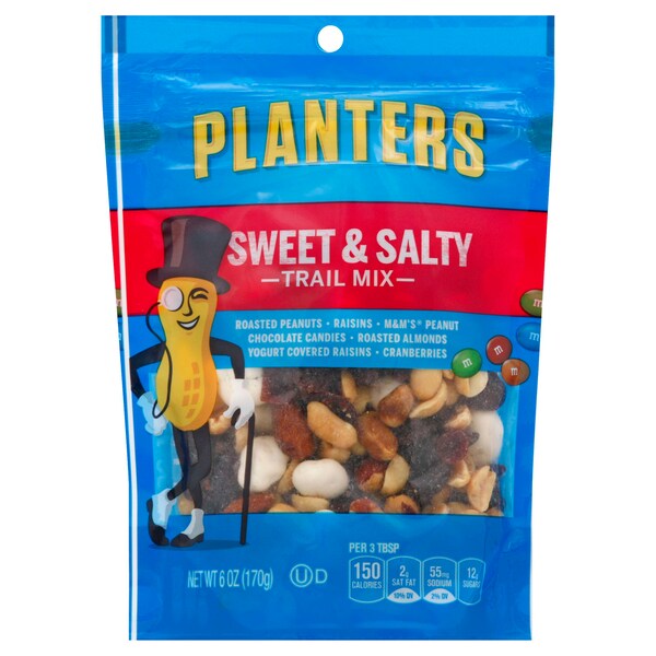 Planters Planters Sweet Nut Trail Mix Snack 6 oz. Bag, PK12 - 10029000010069