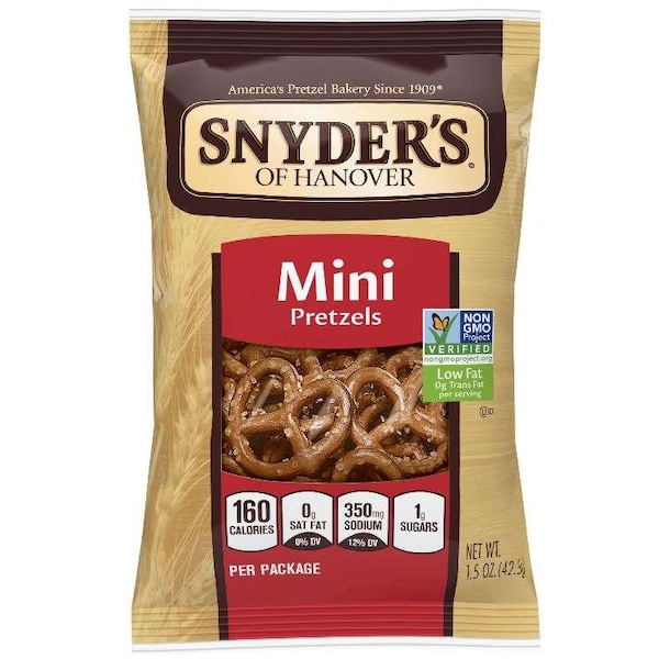 Snyders Of Hanover Snyder's Of Hanover Fat Free Mini Twist Pretzels 1.5 oz. Bag, PK60 - 22170