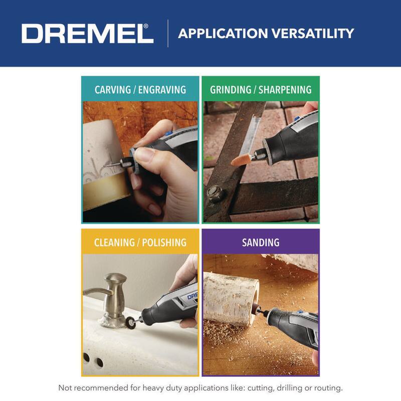 Dremel Lite 7760 4V Juego de Herramientas Rotativas Inalámbricas de Iones de Litio de Velocidad Variable con 10 Accesorios - 7760-N/10