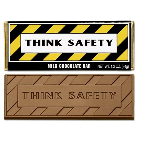 Chocolate Chocolate Think Safety Wrapper Bars - Pack of 50 - 310015