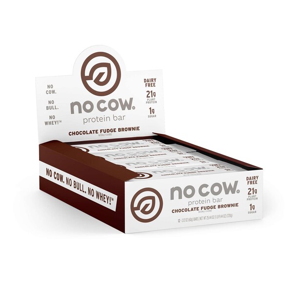 No Cow Chocolate Fudge Brownie Bar 2.12 oz., PK72 - 50554