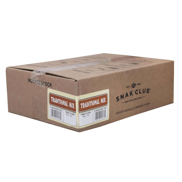 Snak Club Century Snacks Traditional Mix 7 oz., PK6 - 1721469