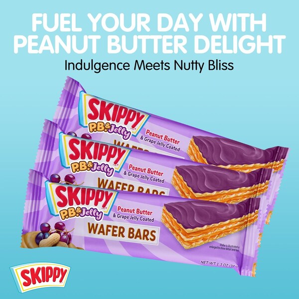 Skippy P.B. and Jelly Peanut Butter And Grape Jelly Coated Wafer Bars, 36PK - SKIPPYPBJE32