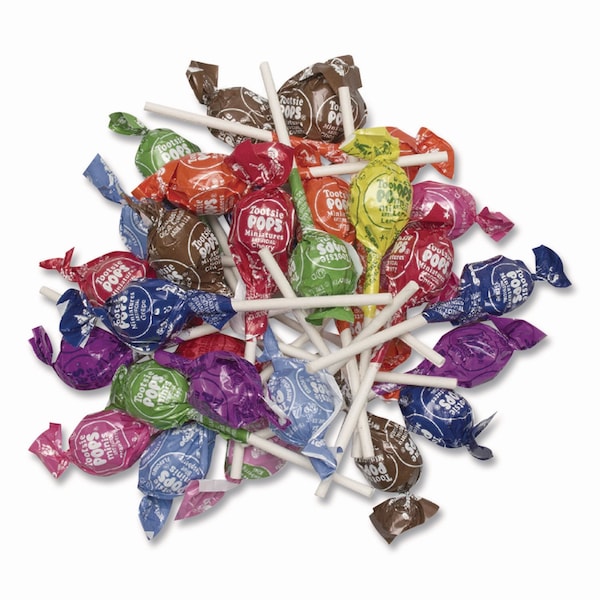 Tootsie Roll Pops Minis, Assorted Flavors, 36 oz Bag, 200 Pieces - CRM04200