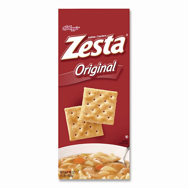 Kelloggs Zesta Original Saltine Crackers, Original Flavor, 16 oz Box - 339865