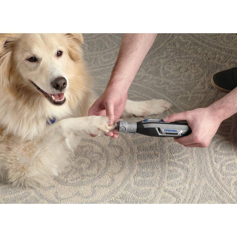 Kit inalámbrico para el cuidado de mascotas Dremel de 4 voltios y 2 amperios con 7 accesorios - 7760-PGK