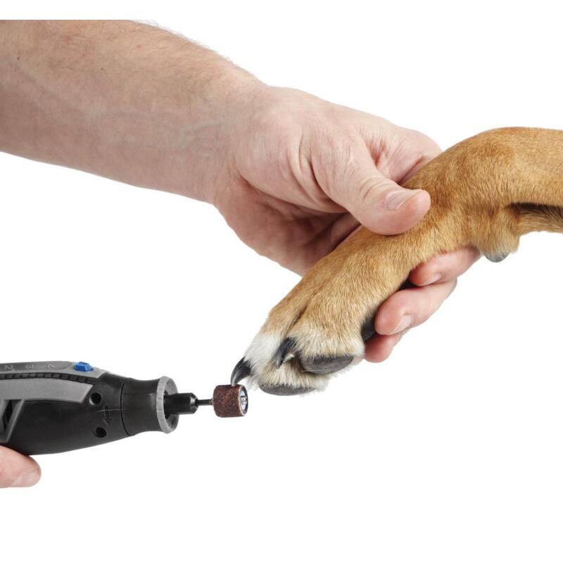 Kit inalámbrico para el cuidado de mascotas Dremel de 4 voltios y 2 amperios con 7 accesorios - 7760-PGK