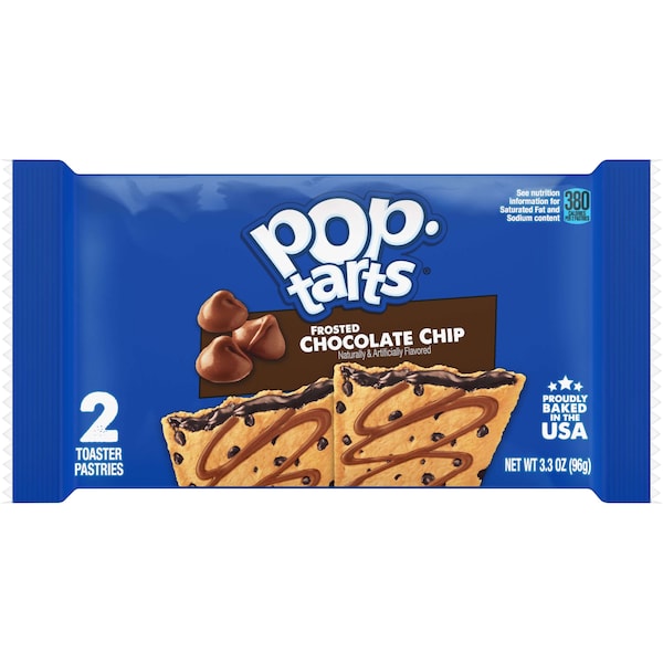 Kelloggs Frosted Open & Fold Display Chocolate Chip Pastry 2 Count, PK72 - 3800019721