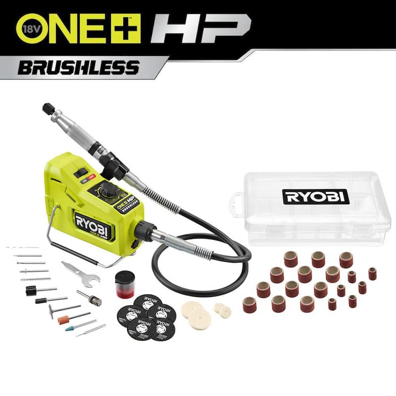 RYOBI ONE+ HP 18V Herramienta Rotativa Inalámbrica sin Escobillas (Herramienta Únicamente) - PBLRT01B