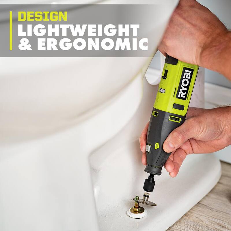 Kit de herramienta rotativa inalámbrica RYOBI de 12V con Kit de lijado y pulido de 29 piezas para herramienta rotativa (Para madera, metal y plástico) - TVM01-A90AS29