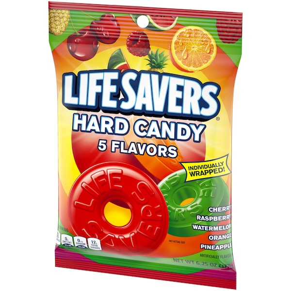 Life Savers Lifesavers Five Flavor Hard Candies Bag 6.25 oz., PK12 - 260319