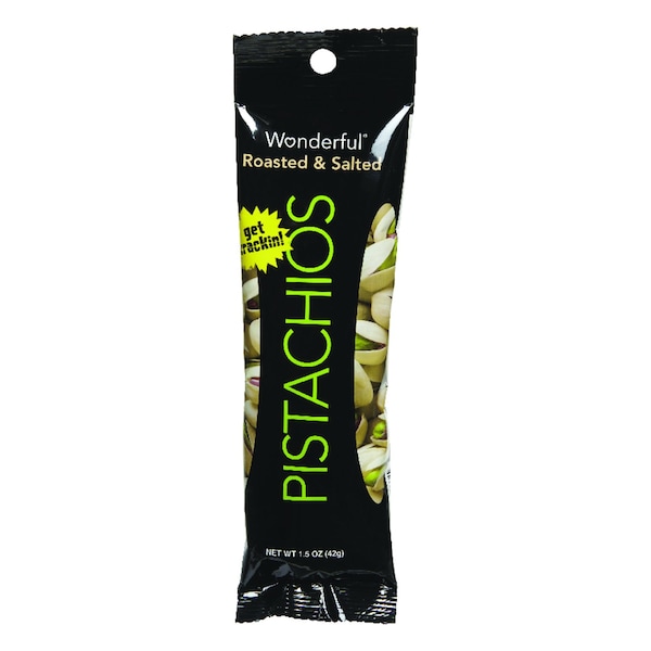 Wonderful Wonderful Roasted and Salted Pistachios 1.5 oz Pegged - 665704