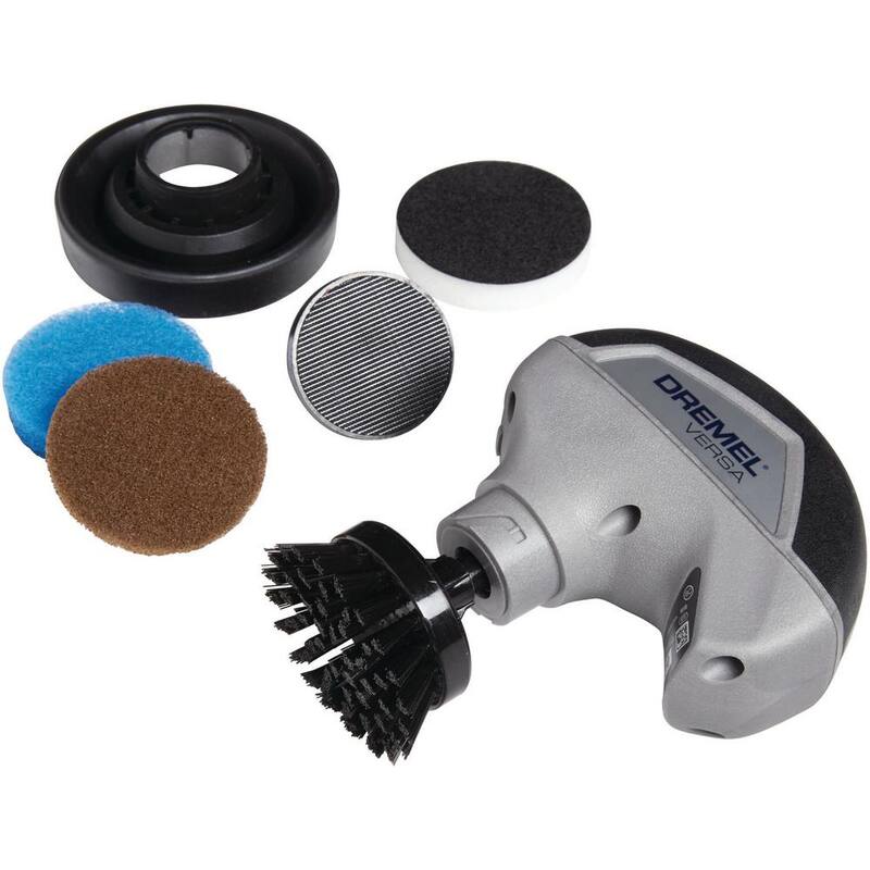 Kit de herramientas de limpieza rotativa de alta potencia Dremel Versa inalámbrico de 4 volts con batería de iones de litio - PC10-04.