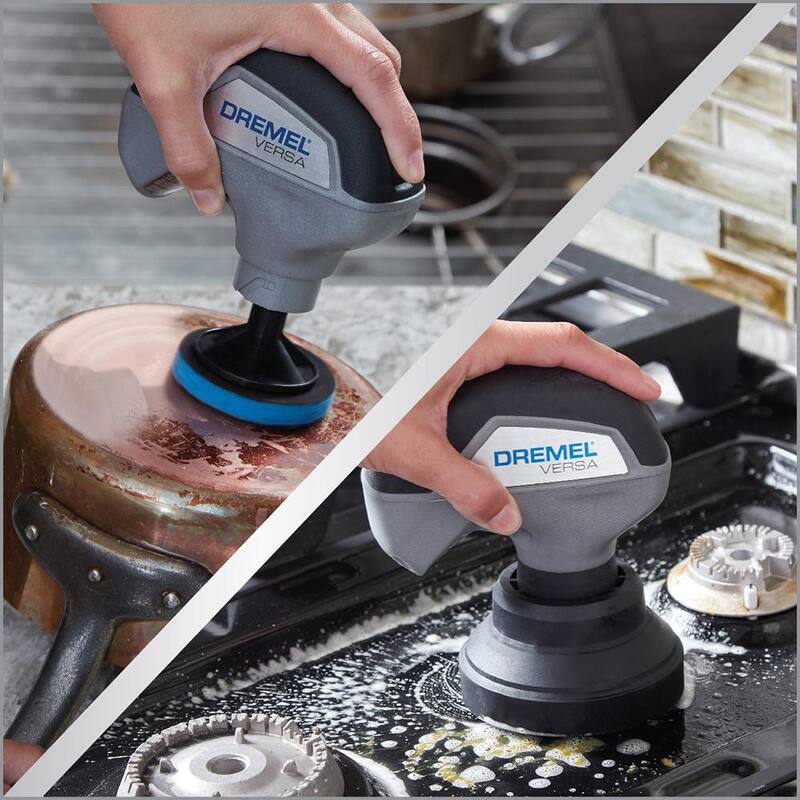 Kit de herramientas de limpieza rotativa de alta potencia Dremel Versa inalámbrico de 4 volts con batería de iones de litio - PC10-04.