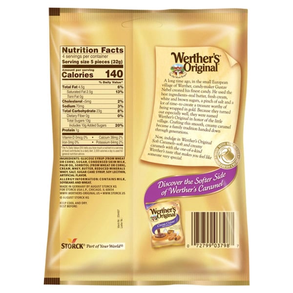 Werthers Werther's Original Butter/Fresh Cream Caramels 4.51 oz - 1037999