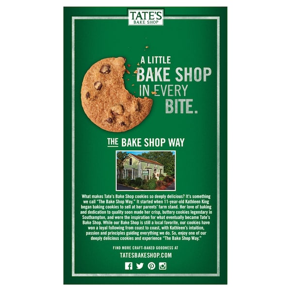 Tates Bake Shop Tate's Bake Shop Chocolate Chip Cookies 7 oz Bagged - 1001002
