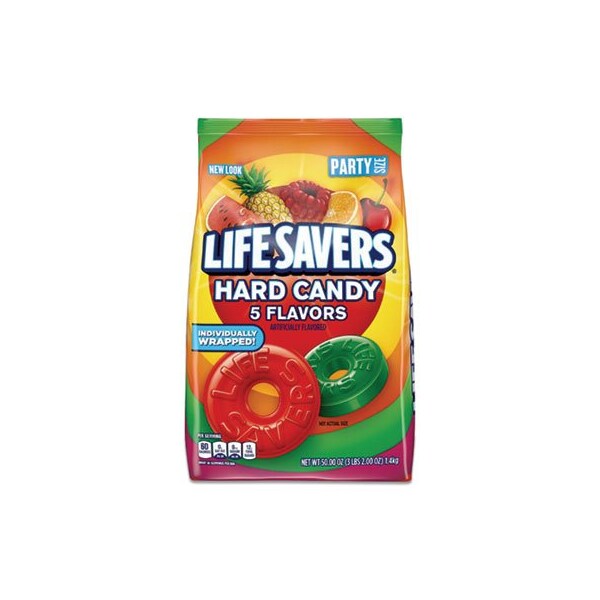 Wrigleyco LifeSavers, HARD CANDY, ORIGINAL FIVE FLAVORS, 50 OZ BAG - 28098