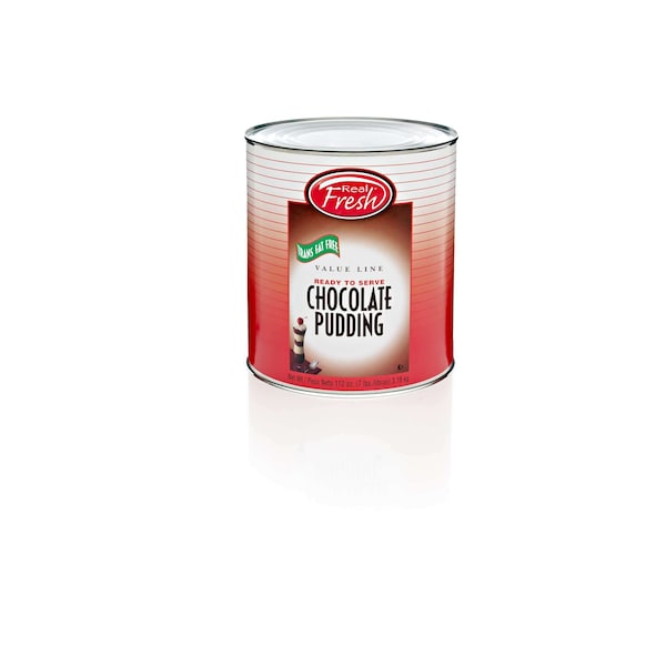 Real Fresh Real Fresh Cafe Classic Trans Fat Free Chocolate Pudding No 10 Can, PK6 - 31854