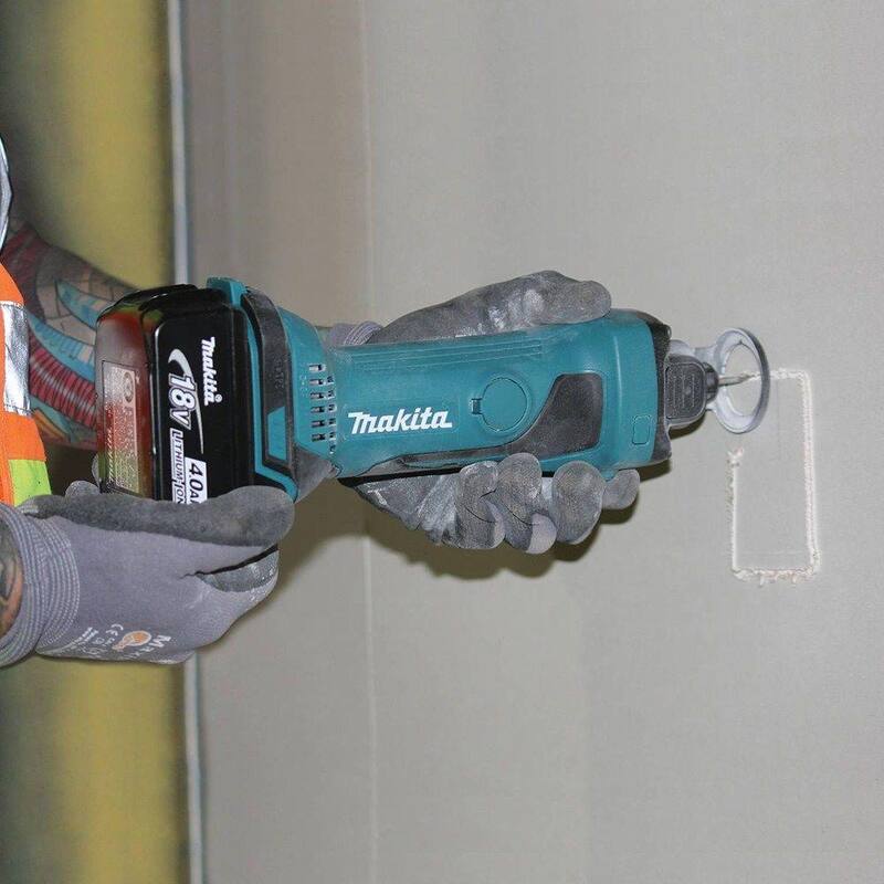 Herramienta inalámbrica para cortar con batería de iones de litio de 18V LXT de Makita con punta de corte en espiral de 1/8 pulgadas y consejos de guía para tablaroca (paquete de 10) - XOC01Z-193452-3