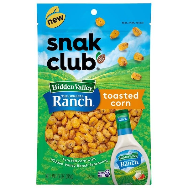 Snak Club Snak Club Hidden Valley Ranch Toasted Corn 3 oz Bagged - 1721700