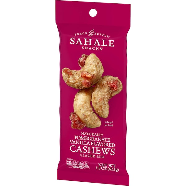 Sahale Snacks Sahale Cashew Pomegranate 1.5 oz., PK108 - 4899600027