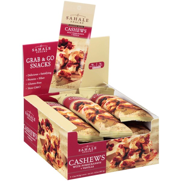 Sahale Snacks Sahale Cashew Pomegranate 1.5 oz., PK108 - 4899600027