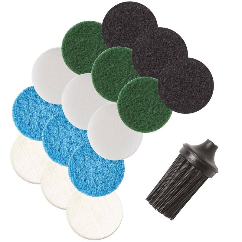 Kit de herramientas de limpieza Dremel Versa 4V inalámbrico de iones de litio con Power Scrubber 15Pc Mega Accessory Kit - PC10-04+PC501