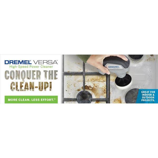 Kit de herramientas de limpieza Dremel Versa 4V inalámbrico de iones de litio con Power Scrubber 15Pc Mega Accessory Kit - PC10-04+PC501