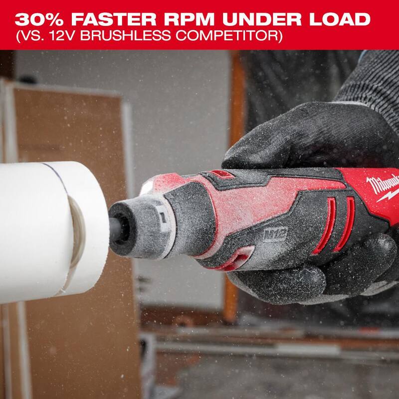 Herramienta rotativa inalámbrica Milwaukee M12 12V de ion de litio con tecnología Brushless y multi-herramienta oscilante M12 (solo herramienta) - 2525-20-2426-20