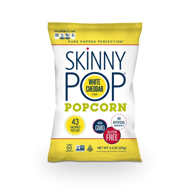 Skinnypop Skinnypop Popcorn Ultra Lite White Cheddar 4.4 oz., PK12 - 1014176
