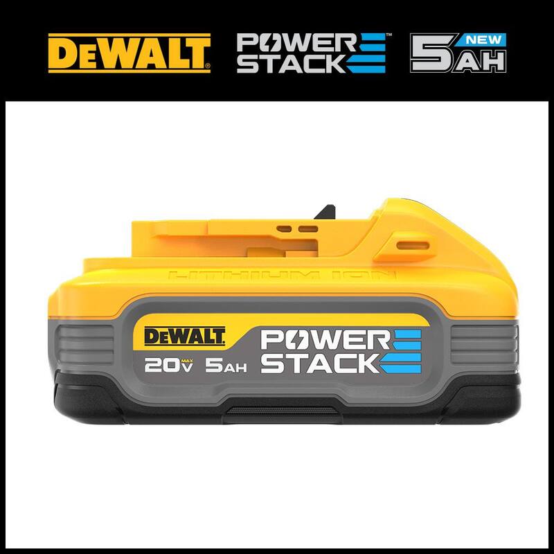 Herramienta inalámbrica DEWALT XR 20V de corte de paneles de yeso con batería de 20V de iones de litio Powerstack de 5.0Ah - DCE555BWDCBP520