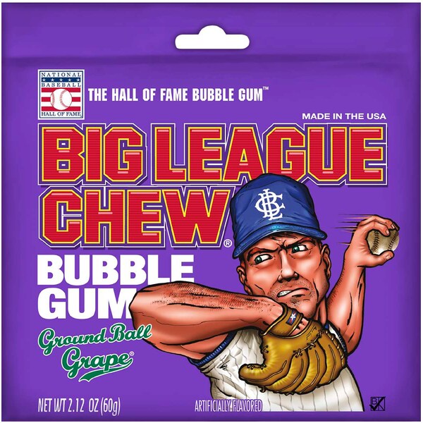 Big League Chew Big League Chew Grape Big League Chew 2.12 oz., PK108 - 66001