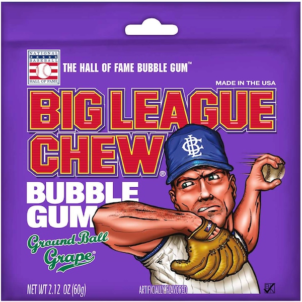 Big League Chew Big League Chew Grape Big League Chew 2.12 oz., PK108 - 66001