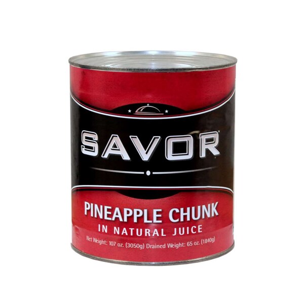 Savor Imports Savor Imports Choice Pineapple Chunks In Juice No 10 Can, PK6 - 147087