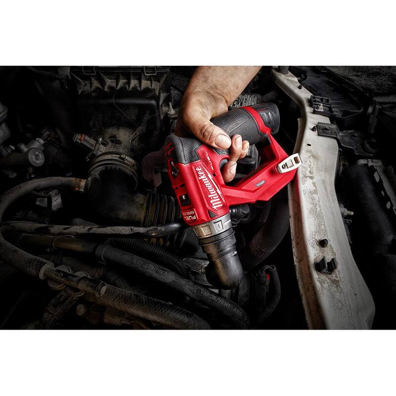 Herramienta rotativa inalámbrica sin escobillas de 12V de iones de litio Milwaukee M12 con juego de taladro/destornillador de instalación 4 en 1 M12 de 3/8 pulgadas - 2525-20-2505-22