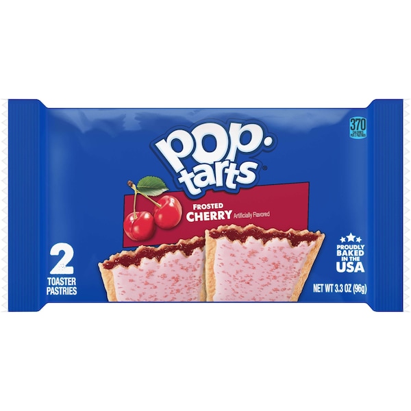 Kelloggs Pop-Tarts Frosted Open & Fold Display Cherry Pastry 2 Count, PK72 - 3800031832