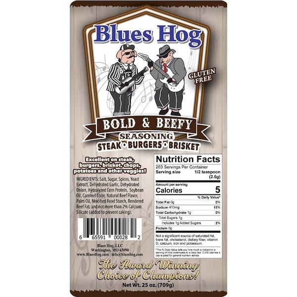 Blues Hog Blues Hog Bold & Beefy Seasoning Rub 25 oz - CP90811