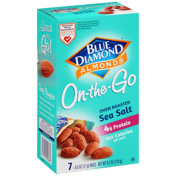Blue Diamond Blue Diamond Dry Roast Sea Salt 100 Cal Pack, PK6 - 05468