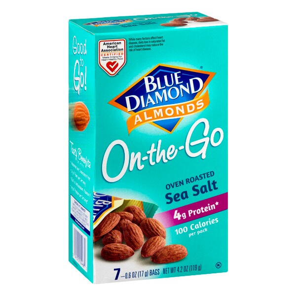 Blue Diamond Blue Diamond Dry Roast Sea Salt 100 Cal Pack, PK6 - 05468