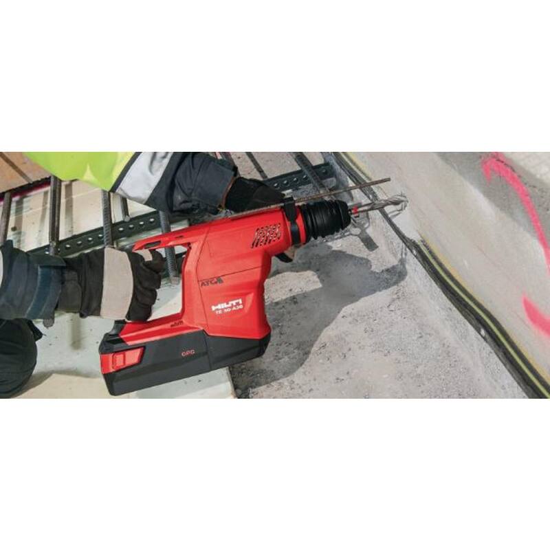 Martillo rotativo SDS Plus sin escobillas Hilti de 36 voltios TE 30 inalámbrico para perforación y cincelado de concreto (solo herramienta) - 2173219