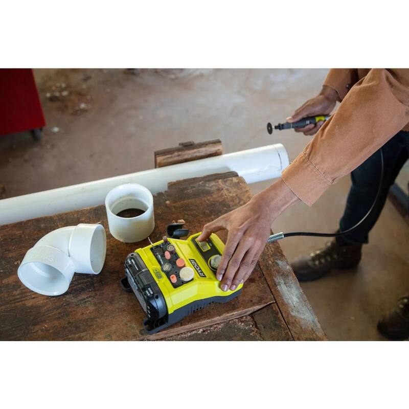 RYOBI ONE+ 18V Juego de Herramienta Rotativa Inalámbrica con Batería de 1.5 Ah y Cargador - P460K1SB